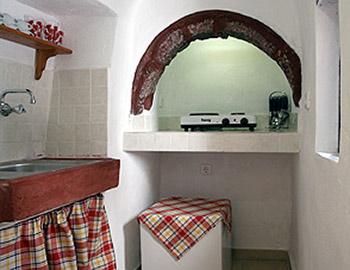 Fotinos Traditional Houses Kitchen Santorini