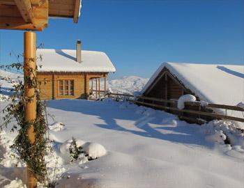 Hyades Mountain Resort Winter Scene Trikala Korinthias